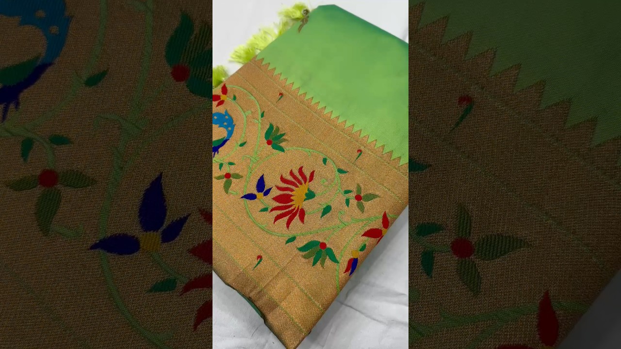 Harmony Paithani Soft Silk Meenakari Peacock Pallu Saree