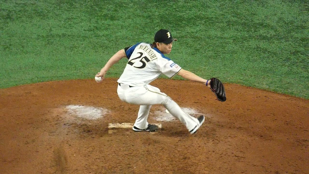 日本ハム】#25 宮西尚生投手の投球フォーム - YouTube