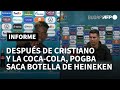 Después de Cristiano y la Coca-Cola, Pogba retira botella de Heineken | AFP