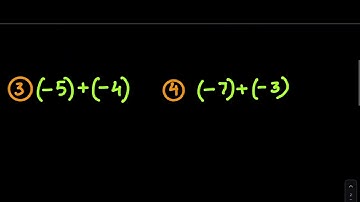 4  ADD NEGATIVE & NEGATIVE INTEGERS