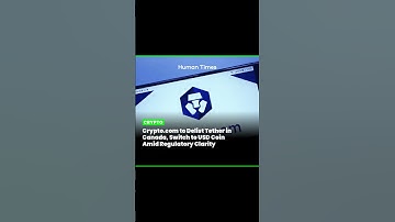 Crypto.com Will Delist Tether in Canada to Comply With Ontario Regulator #shorts