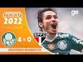 Palmeiras 4 x 0 so paulo  melhores momentos  final paulista 2022  geglobo