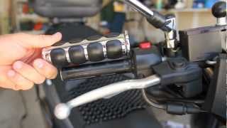 Suzuki Burgman   Kuryakyn Iso Grips Installation | Micbergsma