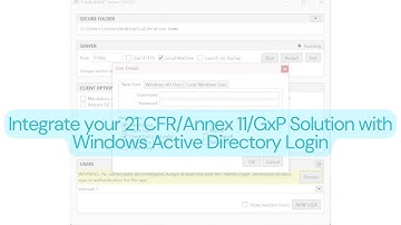 How to Create Users and Assign Permissions in TotalLab 21 CFR/Annex 11/GxP compliant module software