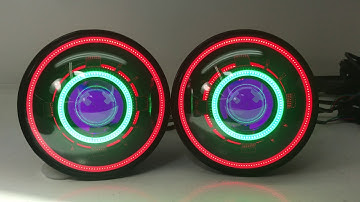Revision 2.0 Chroma headlights with independent Bluetooth control | Color Changing | Etched Lenses