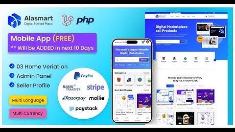 Alasmart   Digital Product Download Marketplace Laravel Script @topnewcode