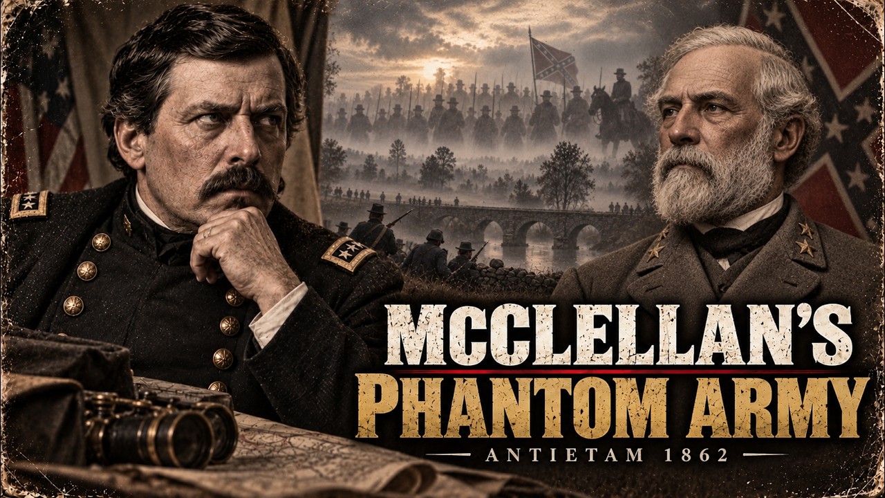 On September 16, 1862, George McClellan commanded roughly 87,000 men, the largest army in America that month, facing a Confederate force across Antietam Creek that his own intelligence placed at...