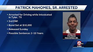 Father of Chiefs qb Patrick Mahomes arrested for DWI