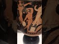 The cult of Dyonysus (the Thiasus) represented in a greek vase