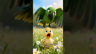 🦜 Bully Parrot TEARS Baby Duck's Crown! 🦆 #shorts