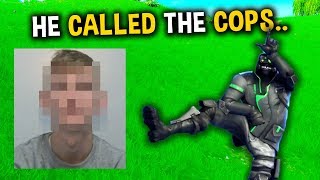 He called the POLICE to his HOUSE over Fortnite!? (Noob vs. Hacker)