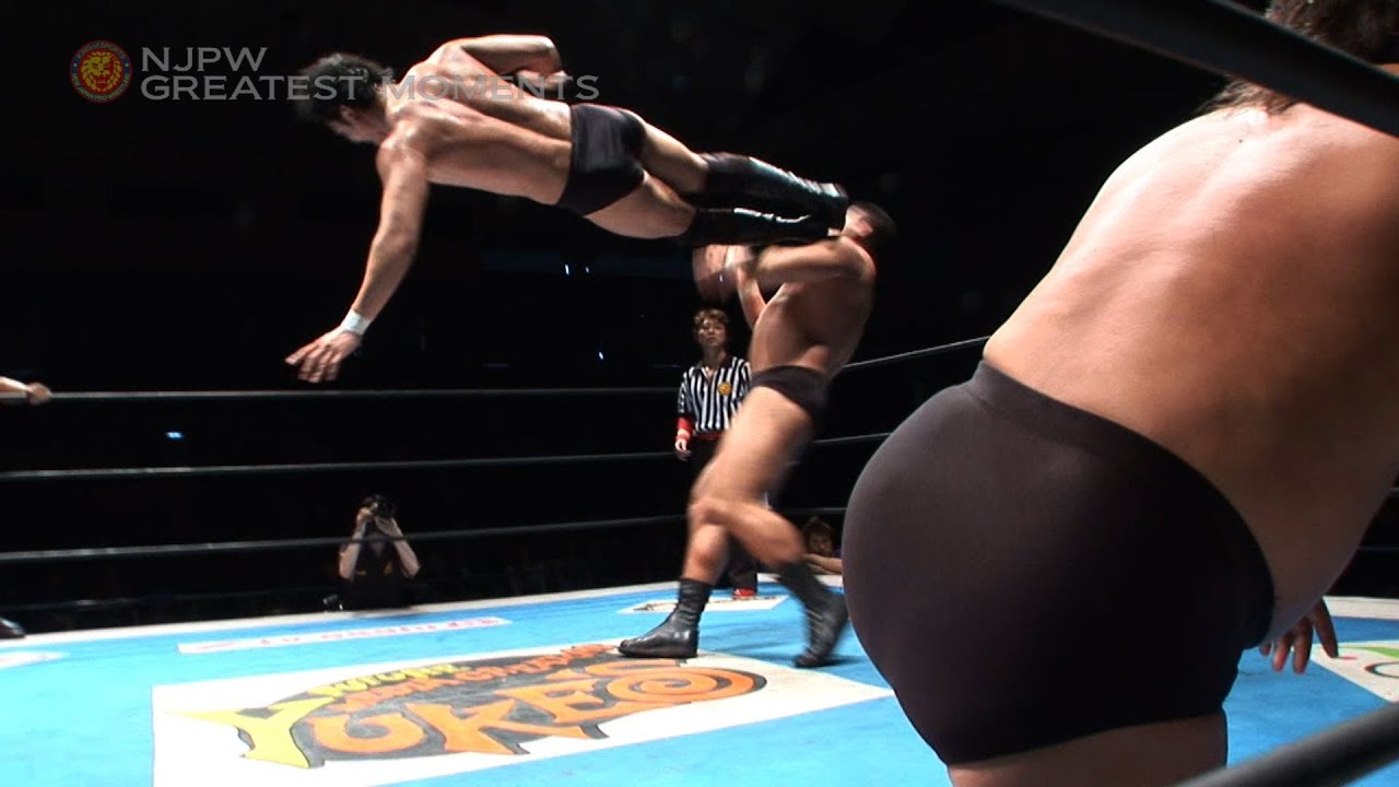 NJPW GREATEST MOMENTS NAKANISHI&NAGATA vs CHOSYU&OKADA