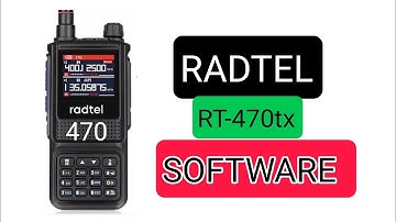 RADTEL RT-470TX - PROGRAMING SOFTWARE FULL SET UP