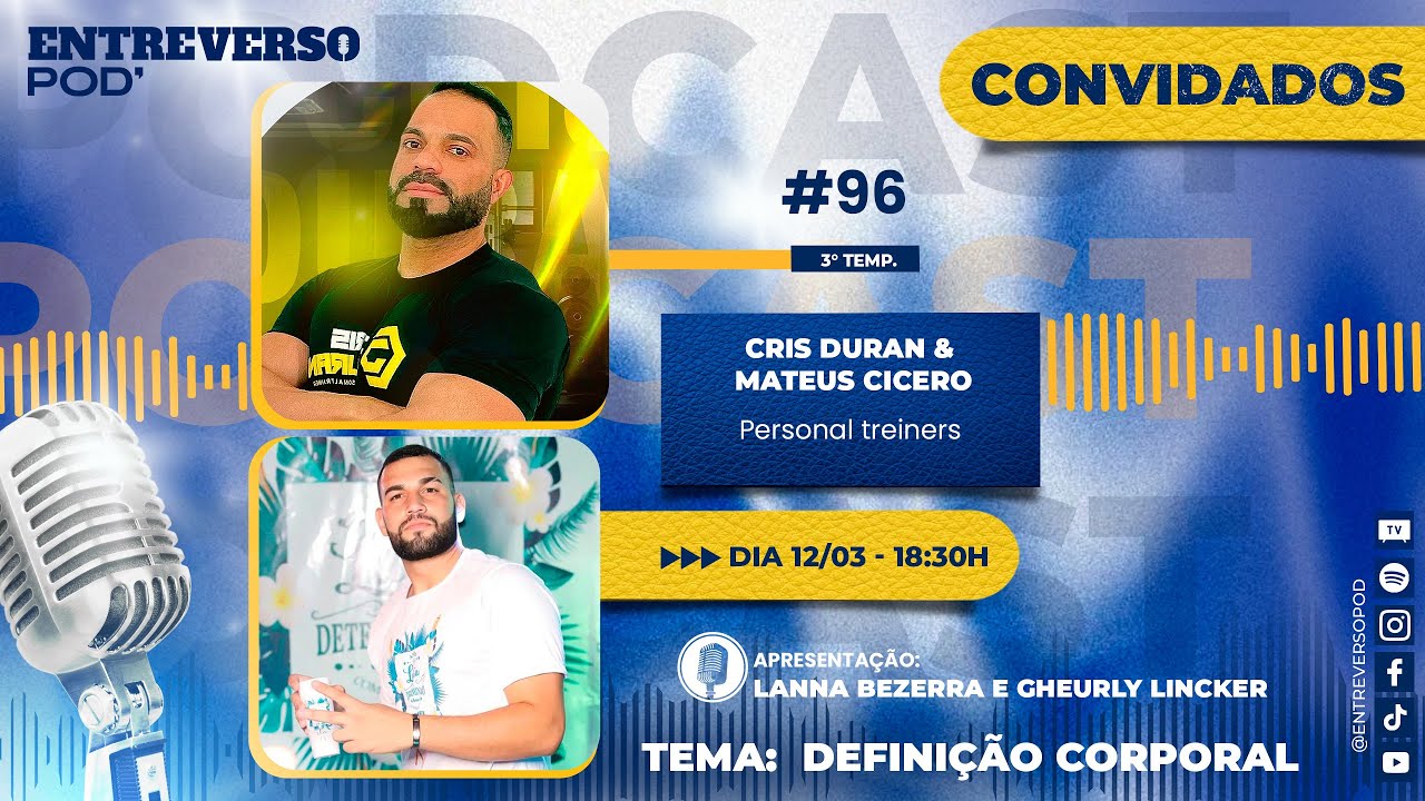 Segredos da Definição Corporal com Personal Trainers – Cris Duran e Mateus Cícero | Entreversopod