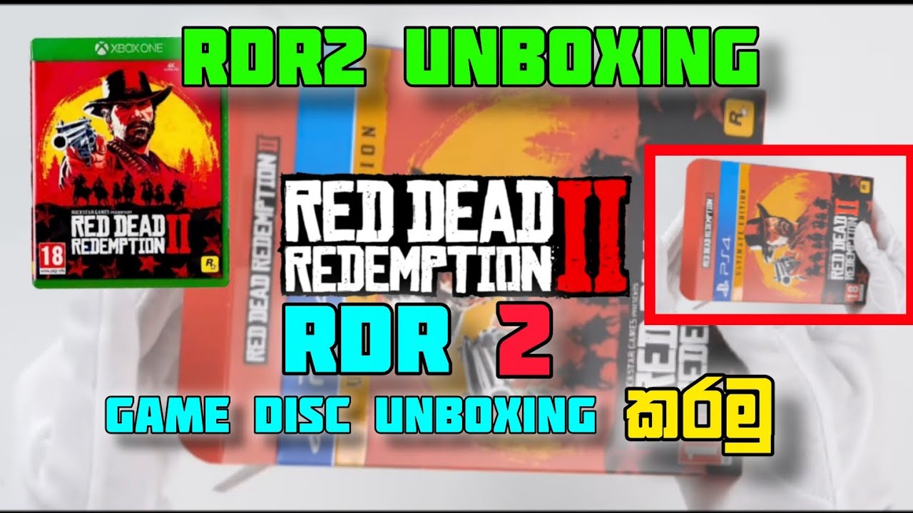 Red Dead Redemption 2 PS4 Unboxing 🔥 Original Game CD | Sinhala 2026