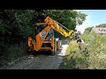 JCB 4CX Backhoe Digging Out a Ditch For Concrete Channels (time-lapse)