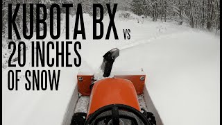 We finally got a snowstorm where needed the kubota bx230 and it's
commercial snowblower to come out clear driveway. aside from quick
trip the...
