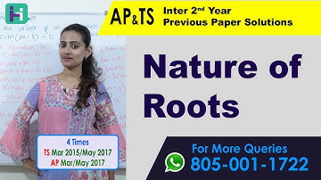 HelloClass | AP/TS Quadratic Expressions: Nature of Roots | 2 Marks - 108