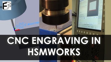CNC Engraving with HSMWorks Trace  #5minFriday - #7