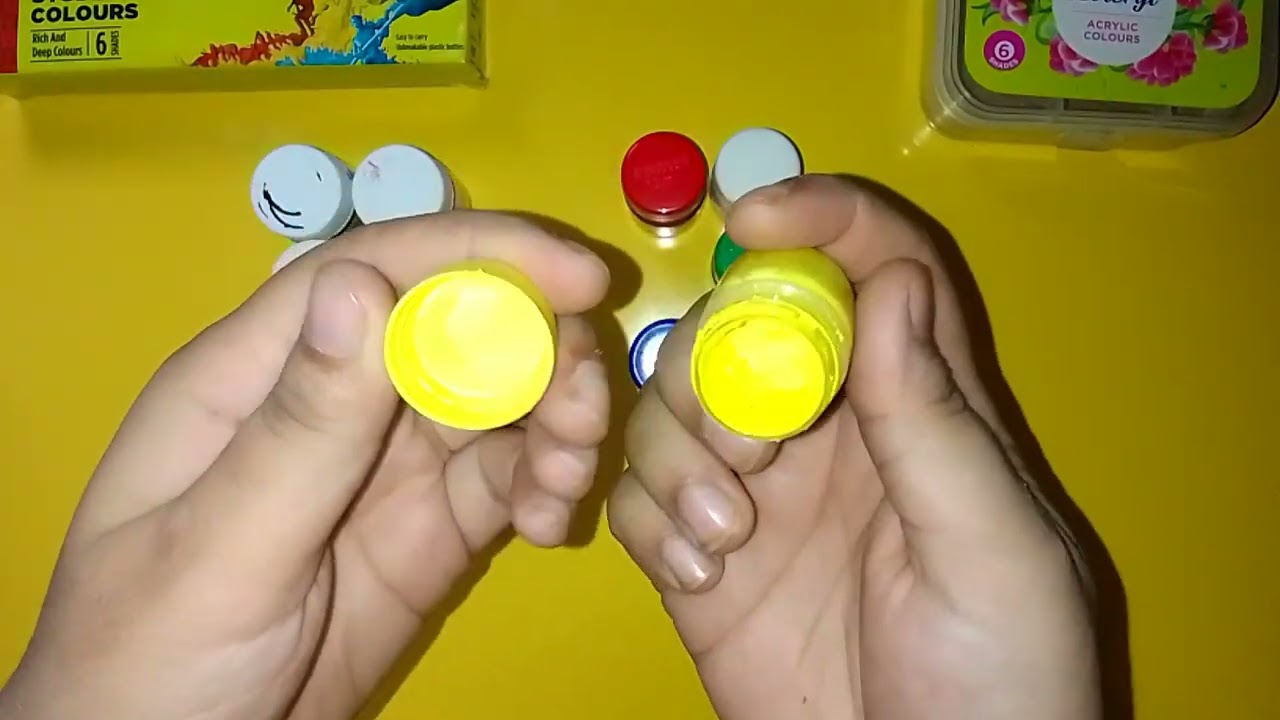 Poster colour Vs Acrylic Colours 🎨।।Testing।।😍🎨