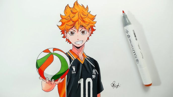 parabéns pra nois, desenhando o Hinata shoyo do anime haikyuu #desenha