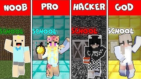 NOOB vs PRO vs HACKER vs GOD : ESCAPE FROM SCHOOL in Minecraft ! AVM SHORTS Animation