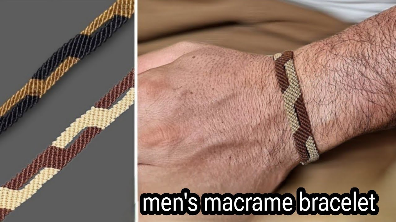 Мужской браслет макраме /пошаговый мастер-класс браслета макраме ♥️