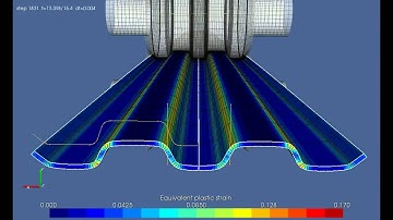 ALE Roll Forming simulation