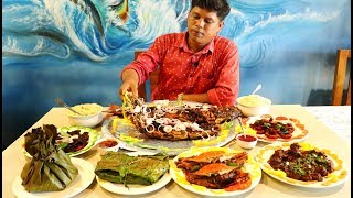 VARIETY SEA FOODS & RABBIT BIRYANI | Tasting In Malapuram | Village Style Food