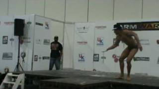 (Raw footage)CHAMPION MUSCLE MODEL WINNING ROUTINE PART 2 SMOOTH CRIMINAL