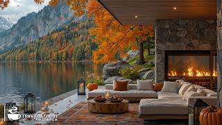 Soft Jazz In Sweet Fall Ambience 🍂 Slow Jazz In Calm Living Room & Bird Singing For Chill Up Moo... screenshot 2