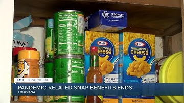 Pandemic related snap benefits have come to an end
