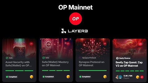 Layer3 Quests on Optimism: Beefy Finance, Safe{Wallet}, Synapse Protocol