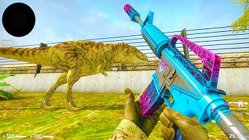 Counter Strike Global Offensive - Zombie Escape mod online gameplay on Isla Nublar map