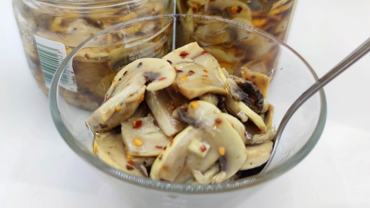 Funghi champignon sott'olio