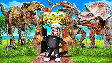 I Built a DINOSAUR ZOO in ROBLOX