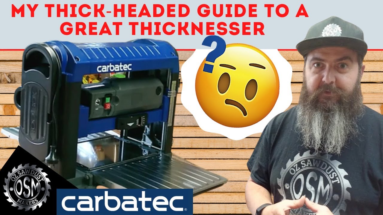 Thicknesser Review - Carbatec TH-BX330P - Australian Woodworking Tool Review - Spiral Head Helical