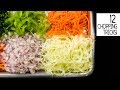 12 cuts of vegetables with tricks asmr  cookingshooking