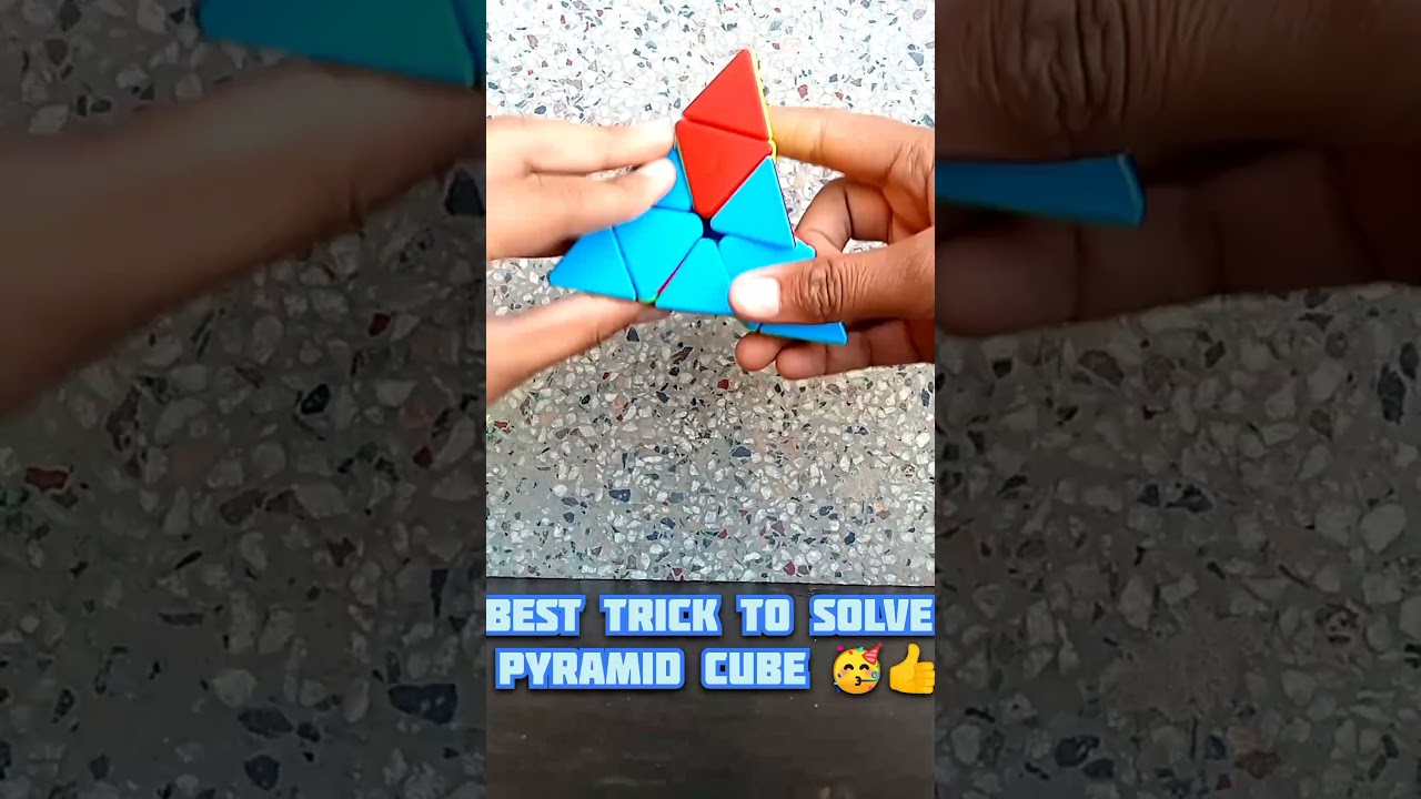 Pyramid Cube Solve In Magic Tricks 🤯🔥