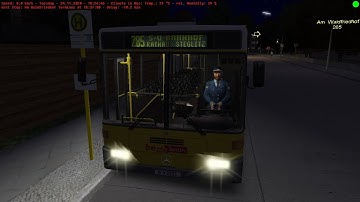 Omsi 2 Berlin X10 Line 285 From Wupperstr. To Am Waldfriedhof With MB O407