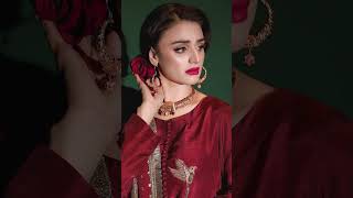 hira mani red dress A vision in red!  Both Nida Yasir and Hira Mani are rocking this ruffled  look. Who do you think brought more charm to this outfit?