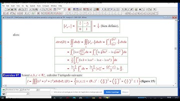3ème séance sur les intégrales doubles et triples MESSIRDI BACHIR