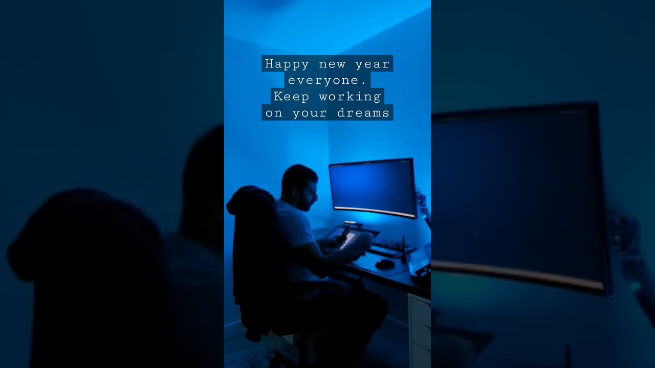 keep working on your art goals and dreams. happy new year 