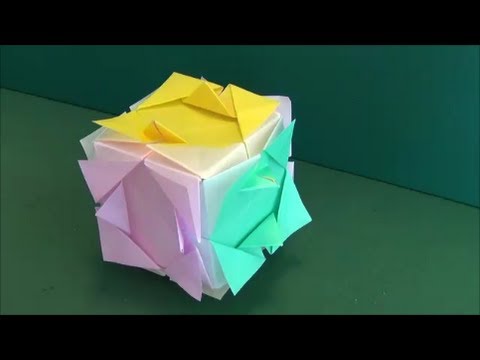 花のサイコロ 折り紙 The Dice Of A Flower Origami Youtube