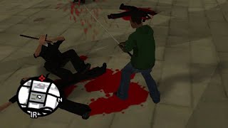 GTA  San Andreas Killing armed Cops with a Sword