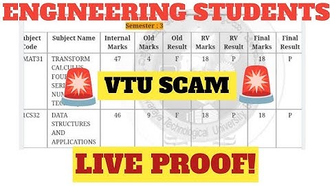 VTU RESULT SCAM ENGINEERING STUDENTS MUST WATCH @vtudeveloper