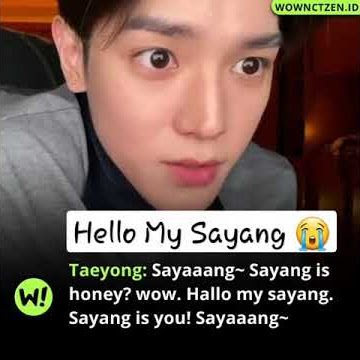 Taeyong : Hello My sayang. Sayang is you 😭😭 #short #kpop #nct127 #nct #taeyong
