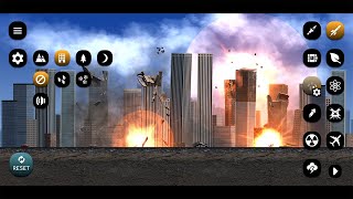 [Mobile Game] City Smash!! City Smash! Missiles whoosh~ The UFO gets shot down at the military ba... screenshot 3