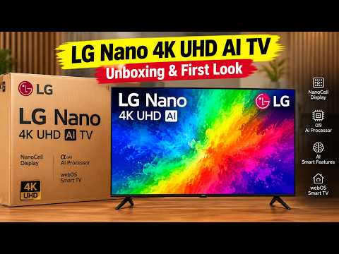 LG Nano 4K UHD AI TV Unboxing & First Look | Premium 43 inch Smart TV LG 885 | 43NU885BPLA