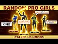 Random Pro Girl call Us noob 😤 घमंडी लड़की आजा 4 vs 4 में ! Revenge Time💥